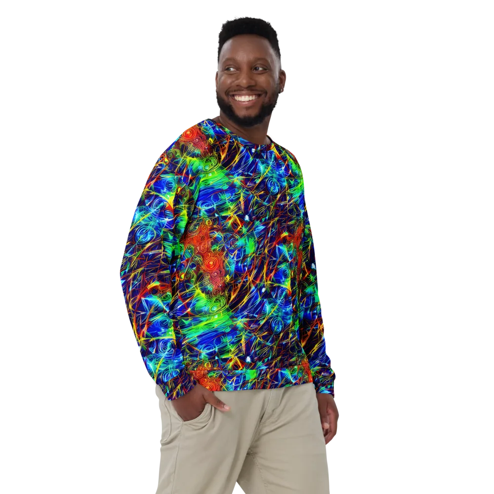 Limefire Cartography on Sweatshirt — Front