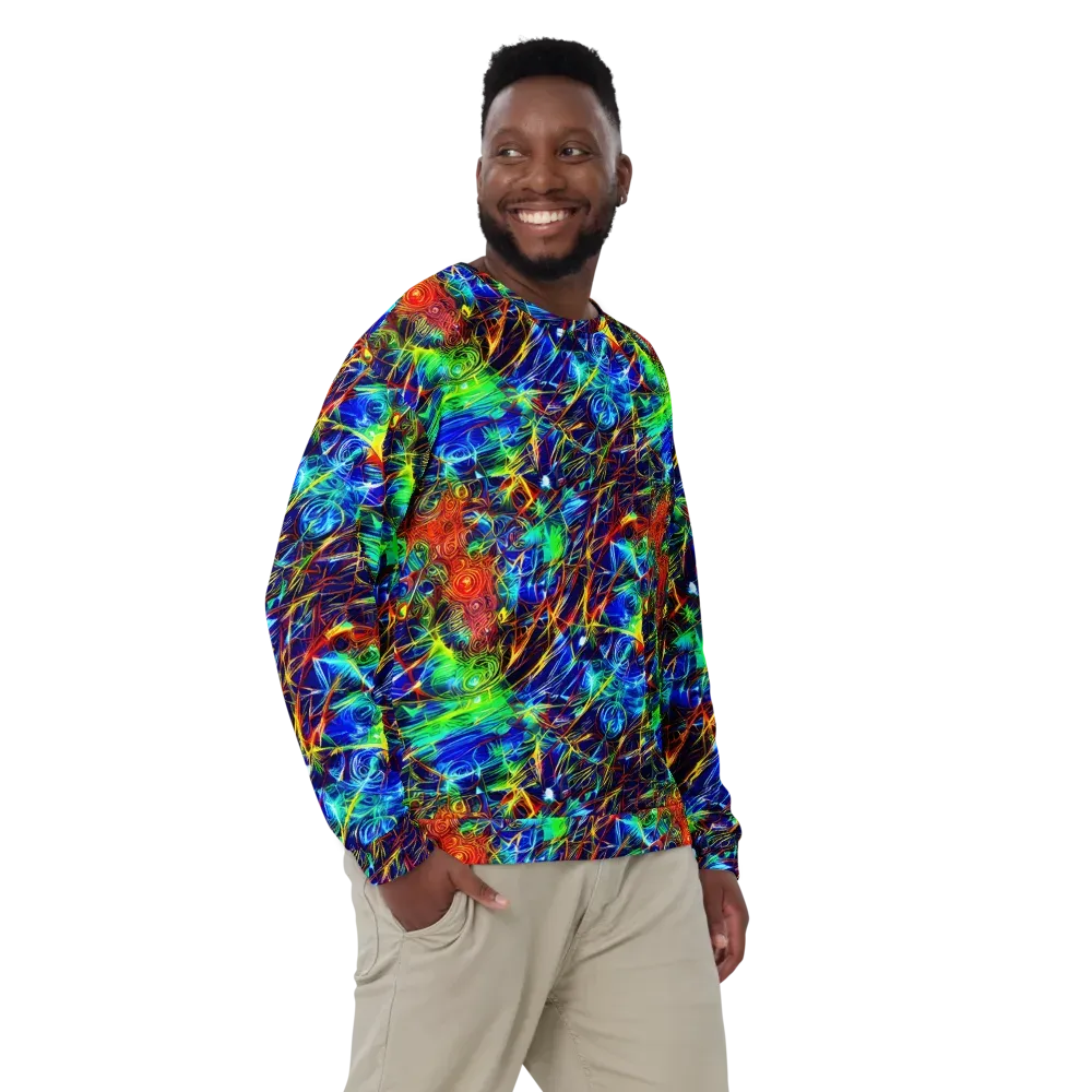 Limefire Cartography on Sweatshirt — Front