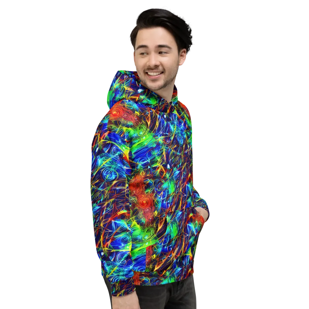 Limefire Cartography on Hoodie — Right
