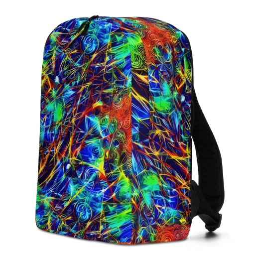 Limefire Cartography on a Minimalist Backpack