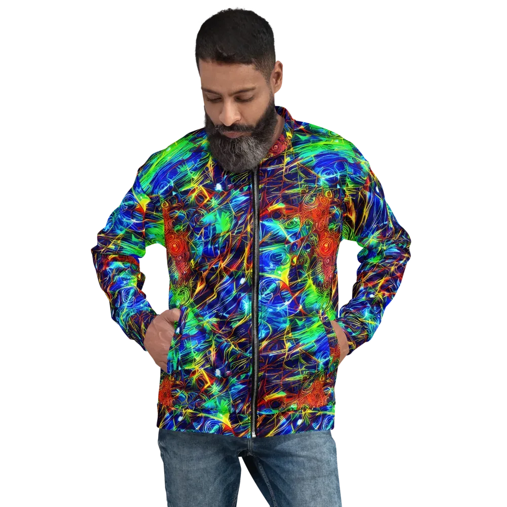 Limefire Cartography on Bomber Jacket — Front