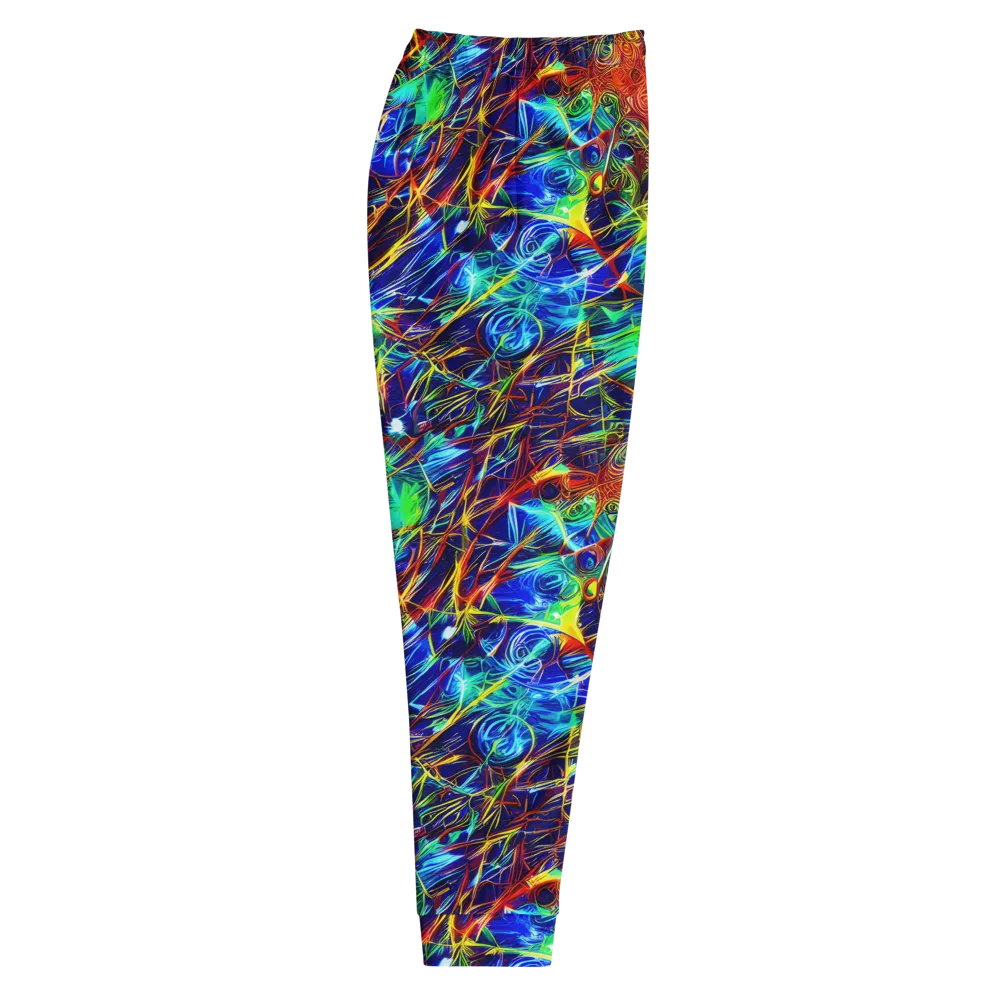 Limefire Cartography on Men's Joggers — Right