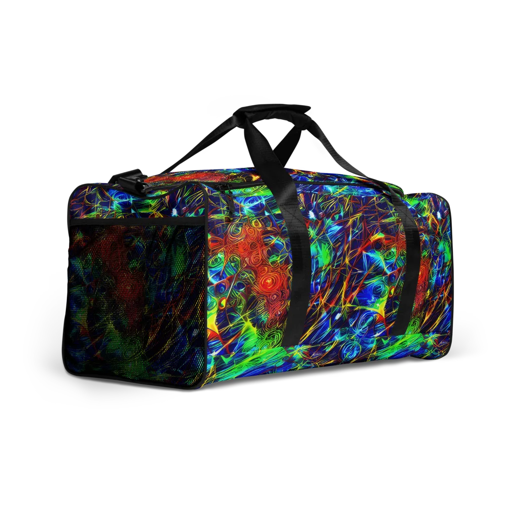 Limefire Cartography on Duffle Bag — Right Front