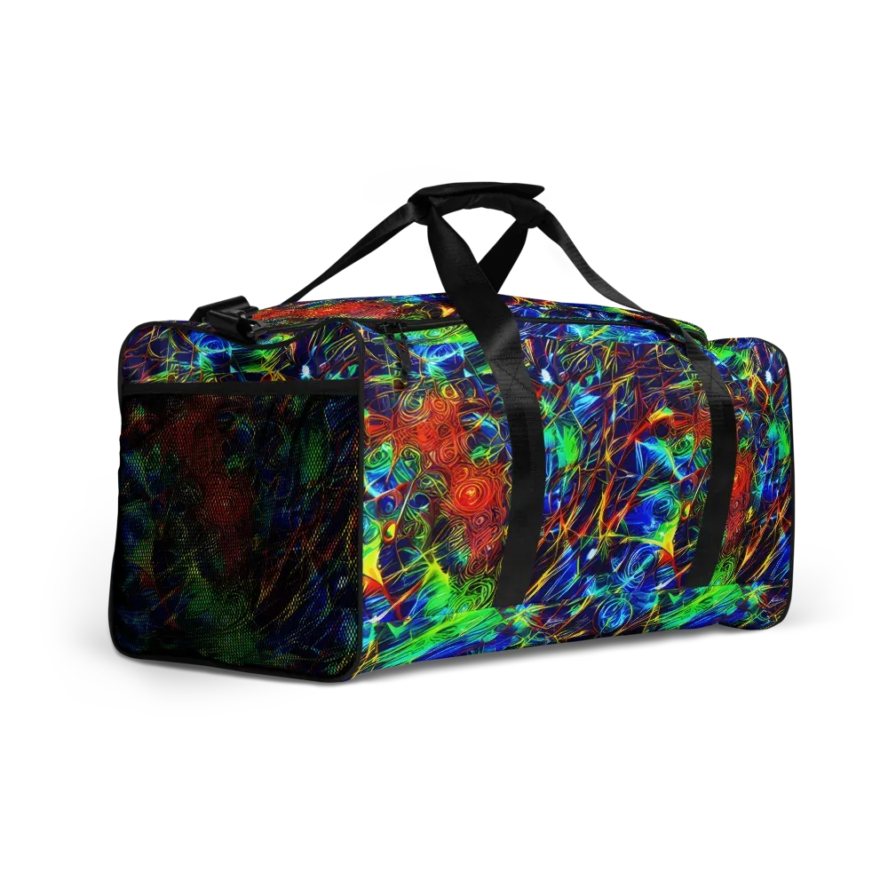 Limefire Cartography on Duffle Bag — Right Front