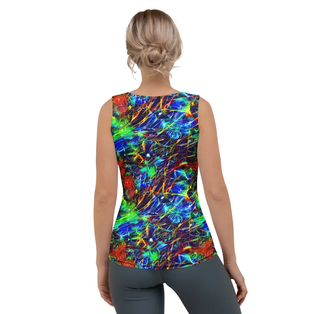Limefire Cartography on Women's Tank Top — Back