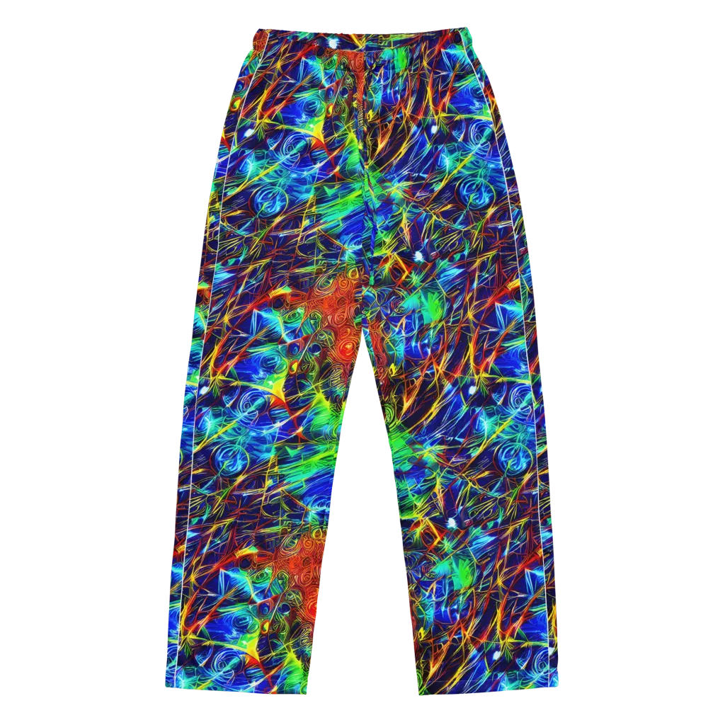 Limefire Cartography on Women's Pajama Pants — Front
