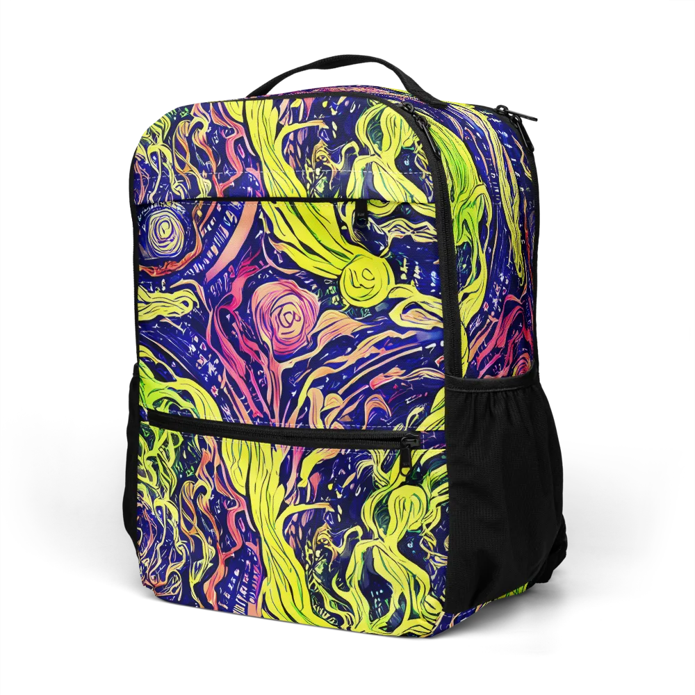 Psychedelic Herbarium on Utility Backpack — Left Front