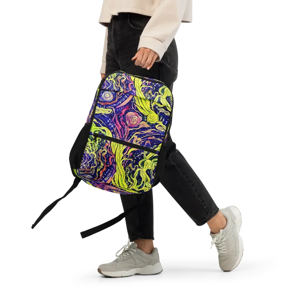 Psychedelic Herbarium on Utility Backpack — Front
