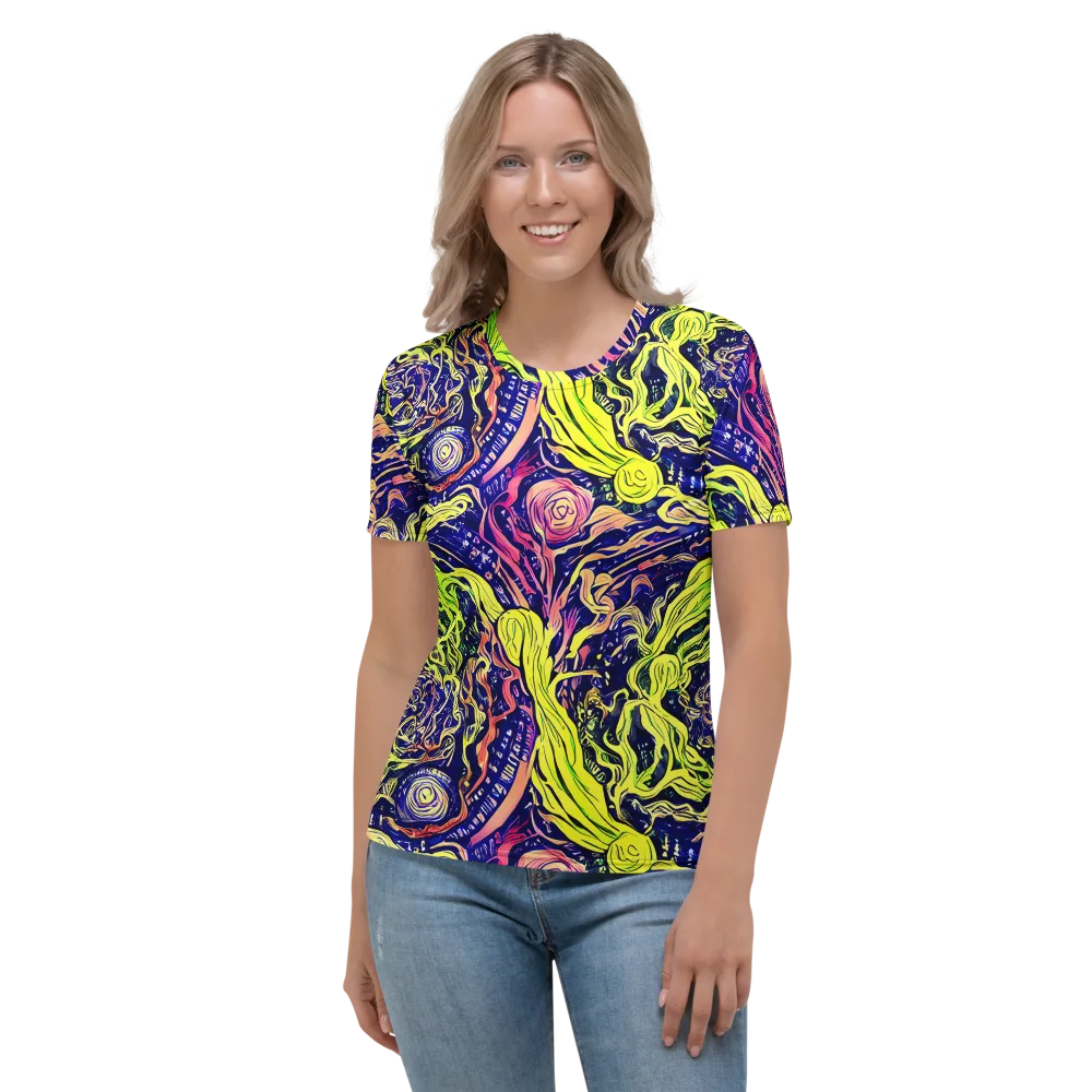 Psychedelic Herbarium on Women's Crew Neck T-Shirt — Front