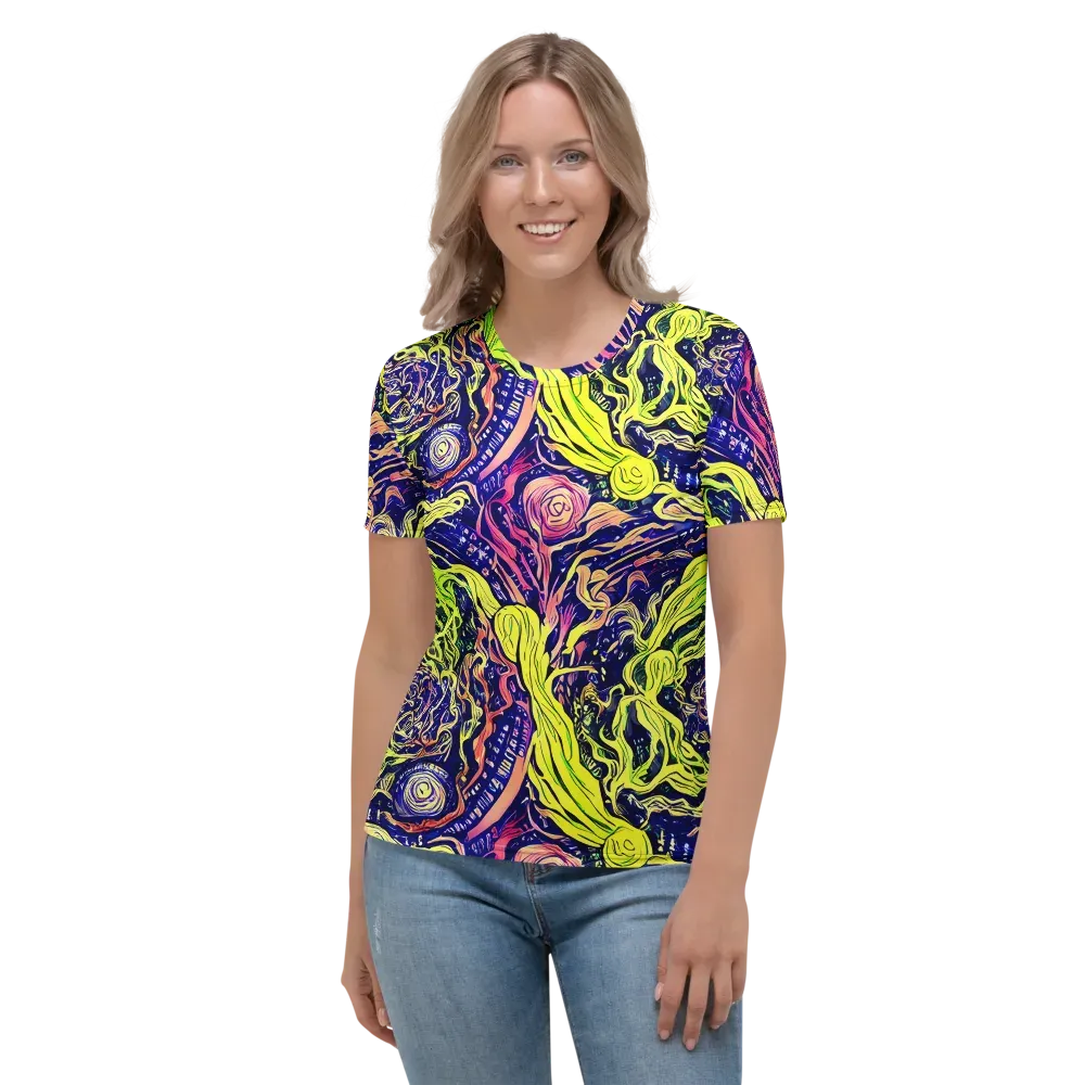 Psychedelic Herbarium on Women's Crew Neck T-Shirt — Front