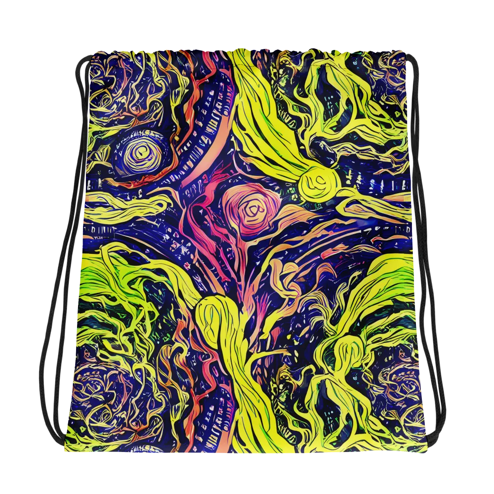 Psychedelic Herbarium on Drawstring Bag — Photo