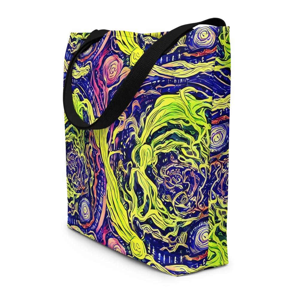 Psychedelic Herbarium on Large Tote Bag W/ Pocket — Front