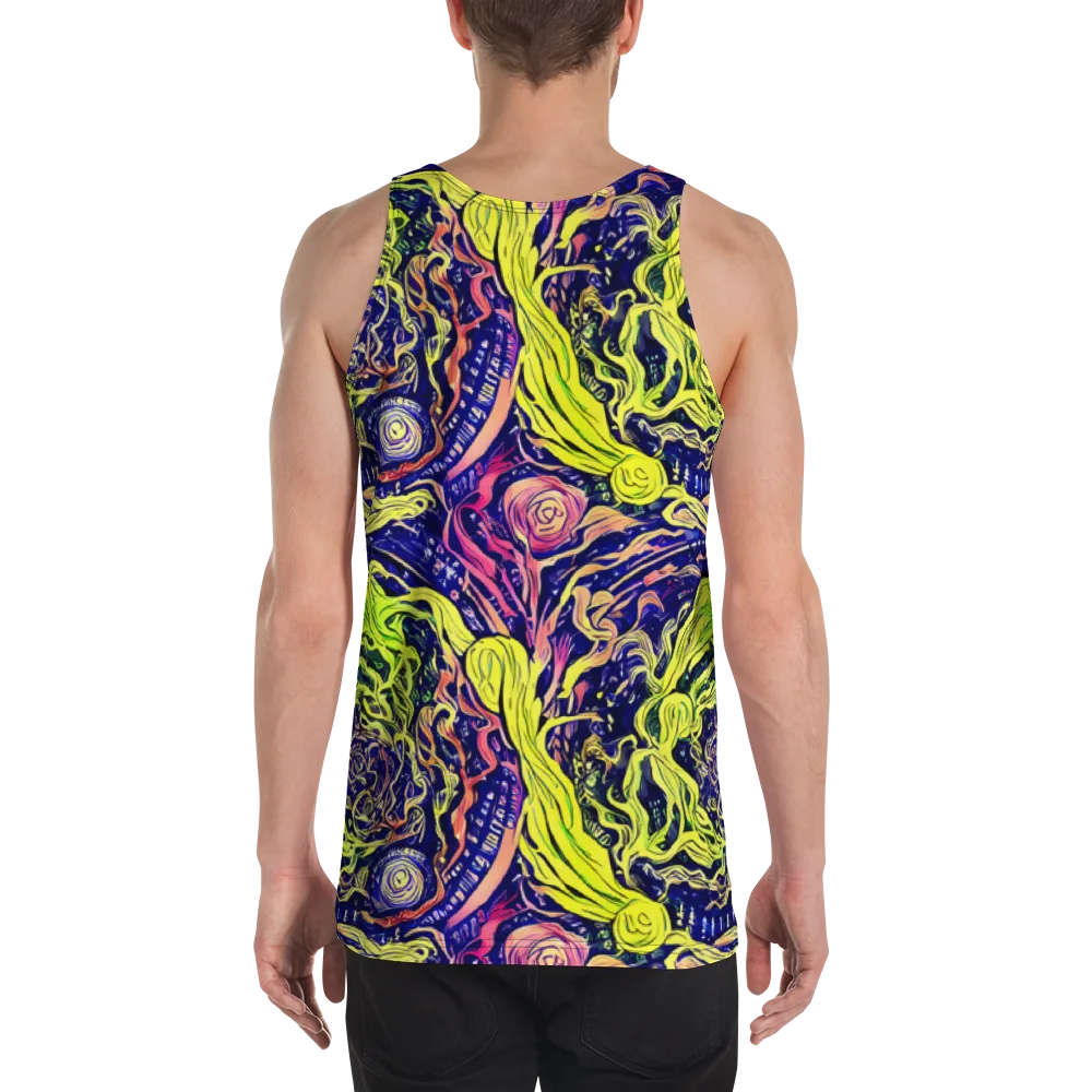 Psychedelic Herbarium on Men's Tank Top — Back