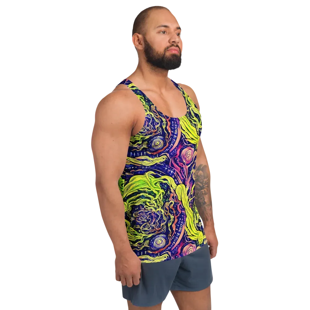 Psychedelic Herbarium on Men's Tank Top — Right Front