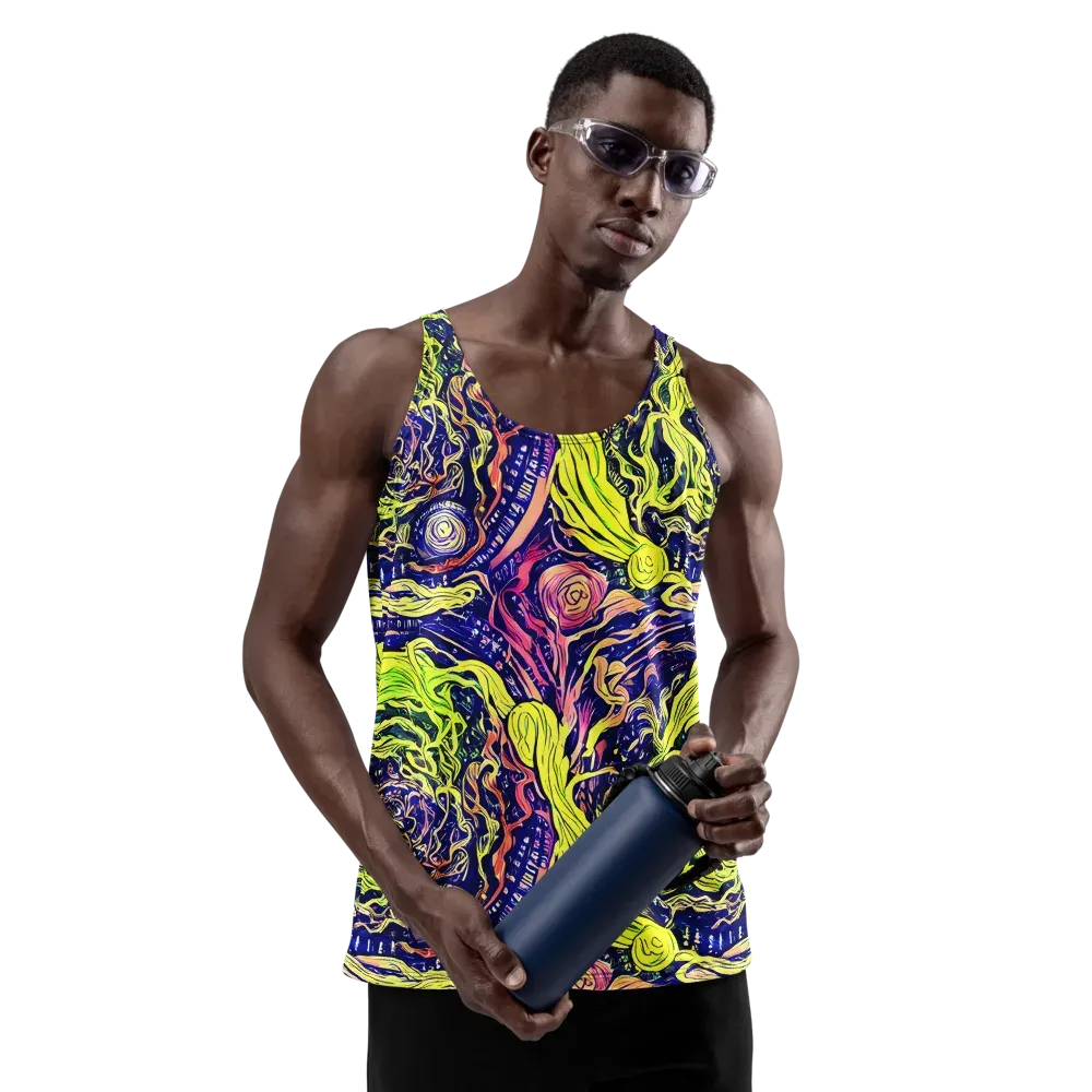 Psychedelic Herbarium on Men's Tank Top — Front