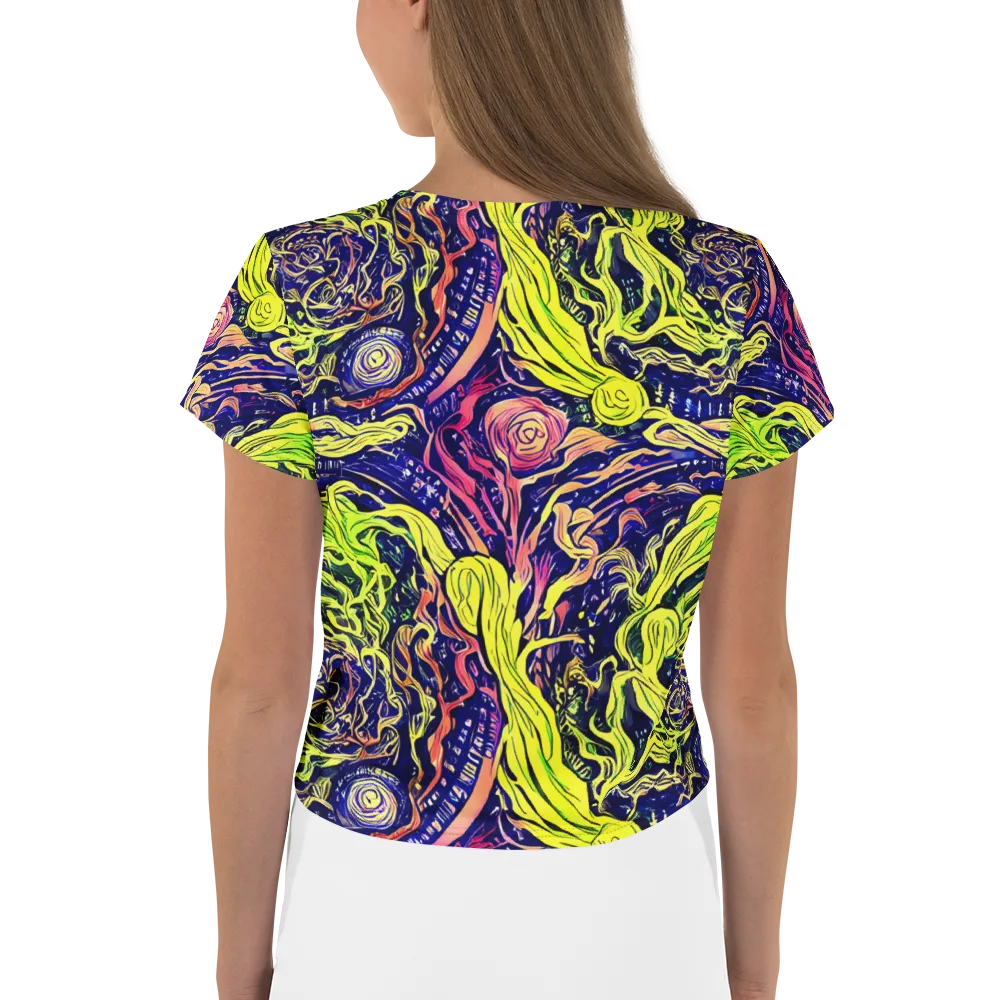 Psychedelic Herbarium on Crop Tee — Back