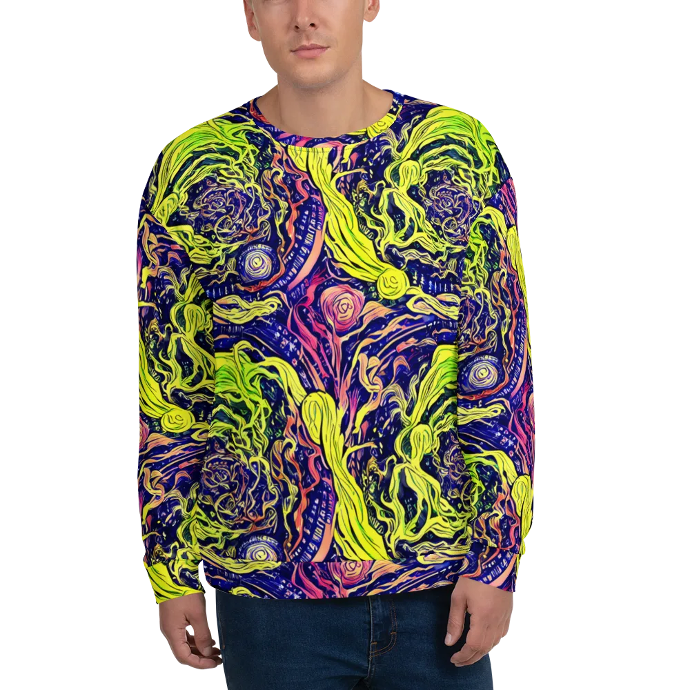 Psychedelic Herbarium on Sweatshirt — Front