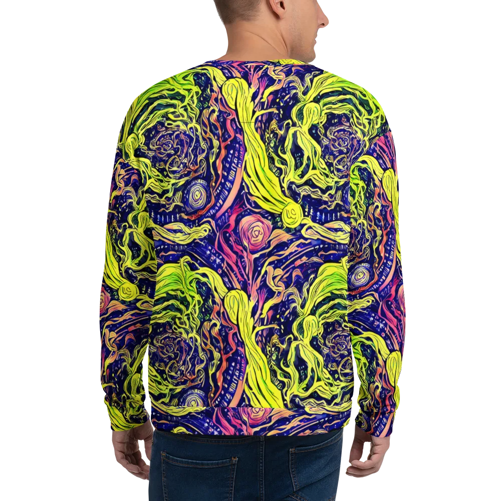 Psychedelic Herbarium on Sweatshirt — Back