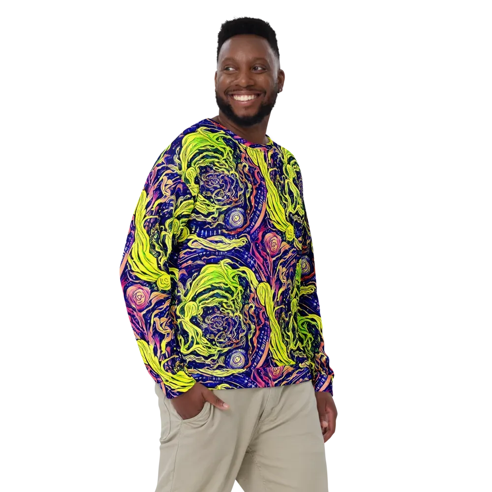 Psychedelic Herbarium on Sweatshirt — Front