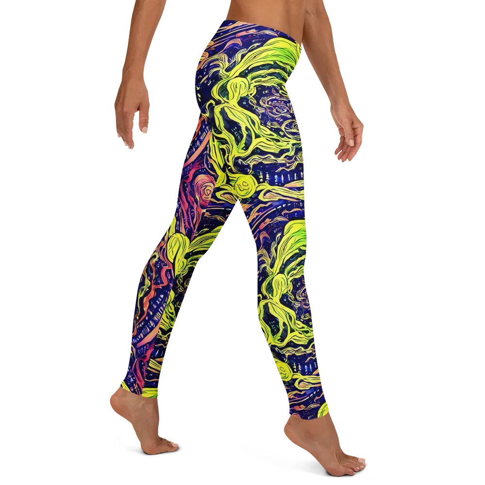 Psychedelic Herbarium on Leggings — Right