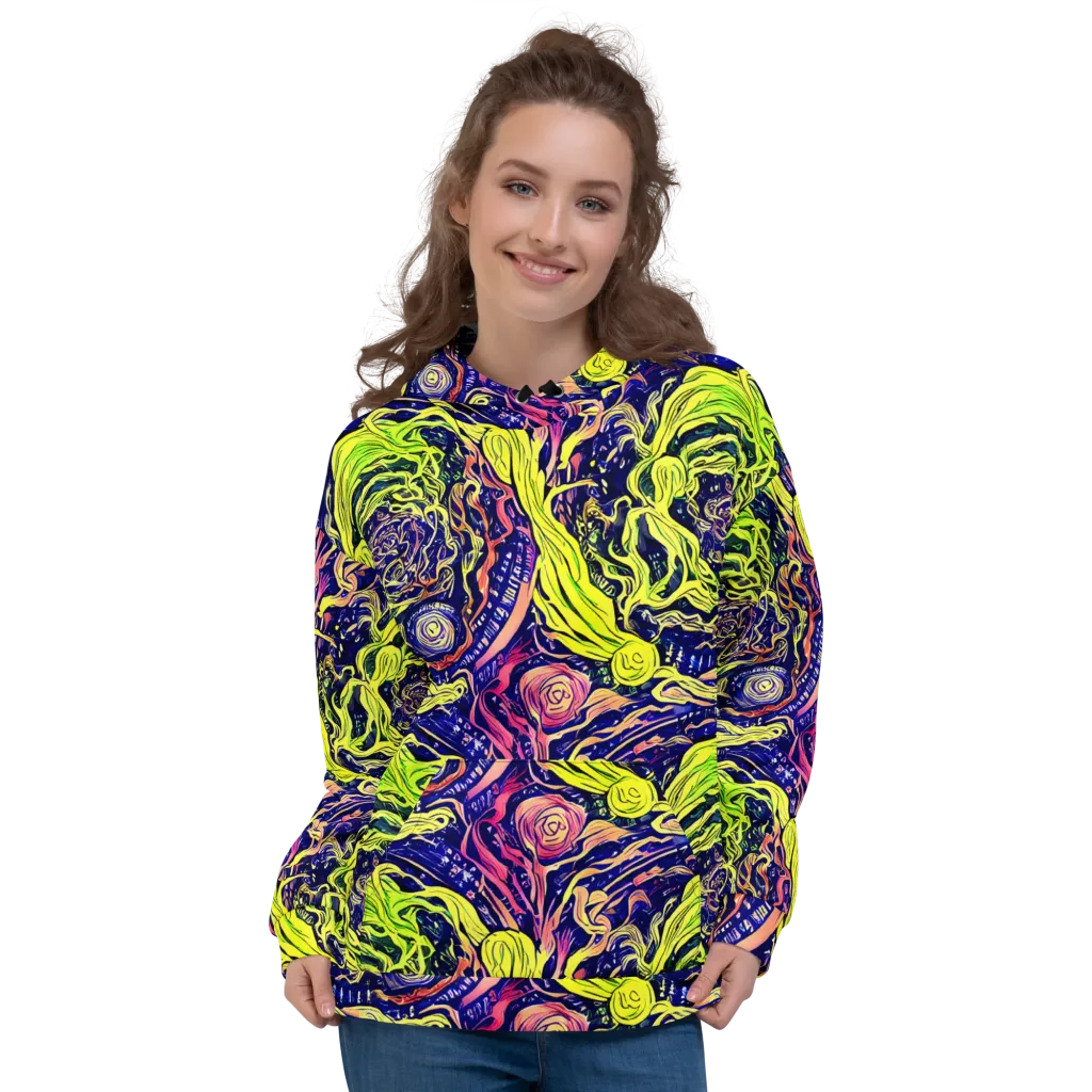 Psychedelic Herbarium on Hoodie — Front