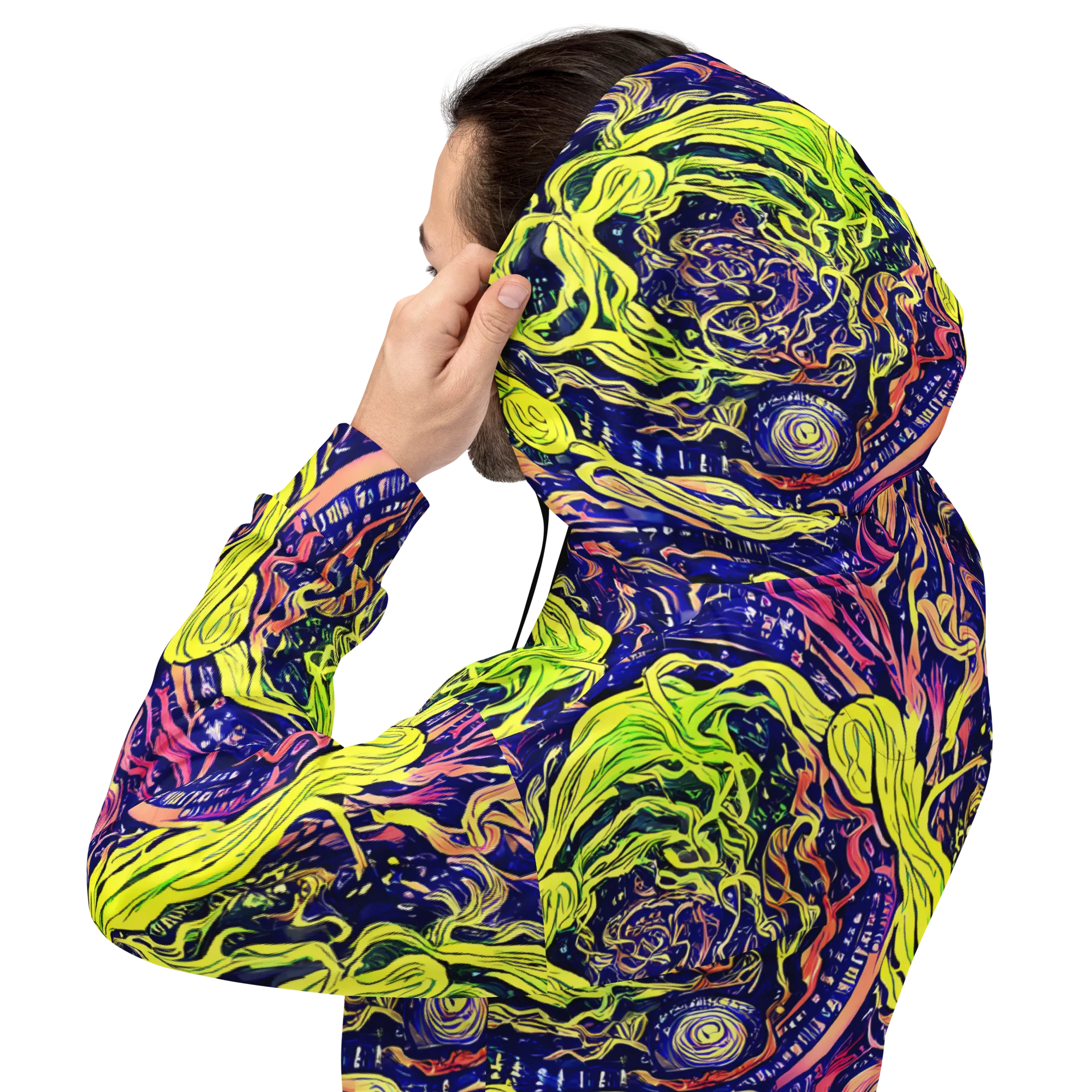 Psychedelic Herbarium on Hoodie — Back