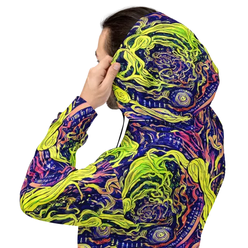 Psychedelic Herbarium on a Hoodie