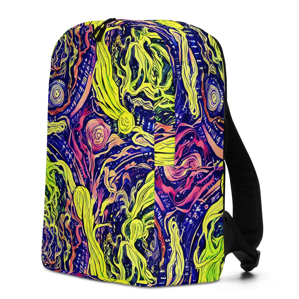 Psychedelic Herbarium on Minimalist Backpack — Left