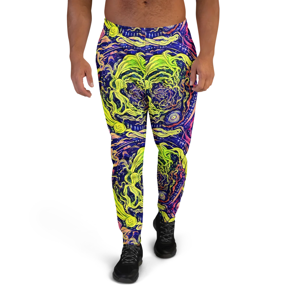 Psychedelic Herbarium on Men's Joggers — Front