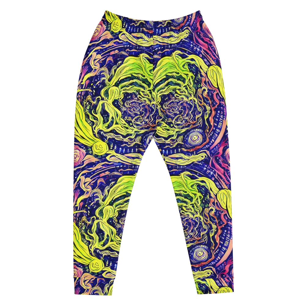 Psychedelic Herbarium on Men's Joggers — Front