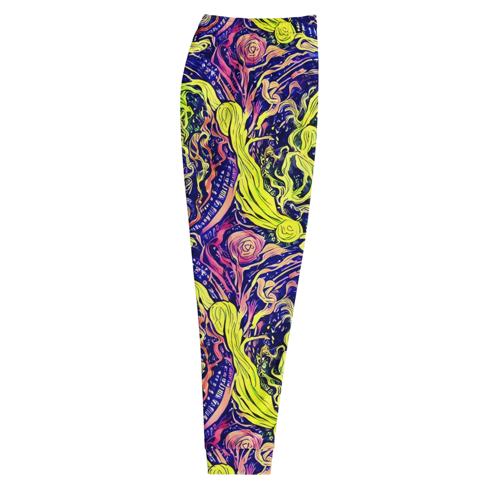 Psychedelic Herbarium on Men's Joggers — Right