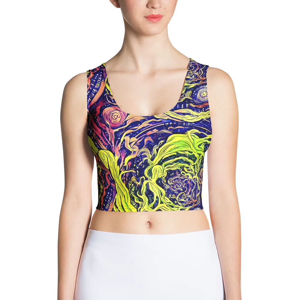 Psychedelic Herbarium on Crop Top — Front