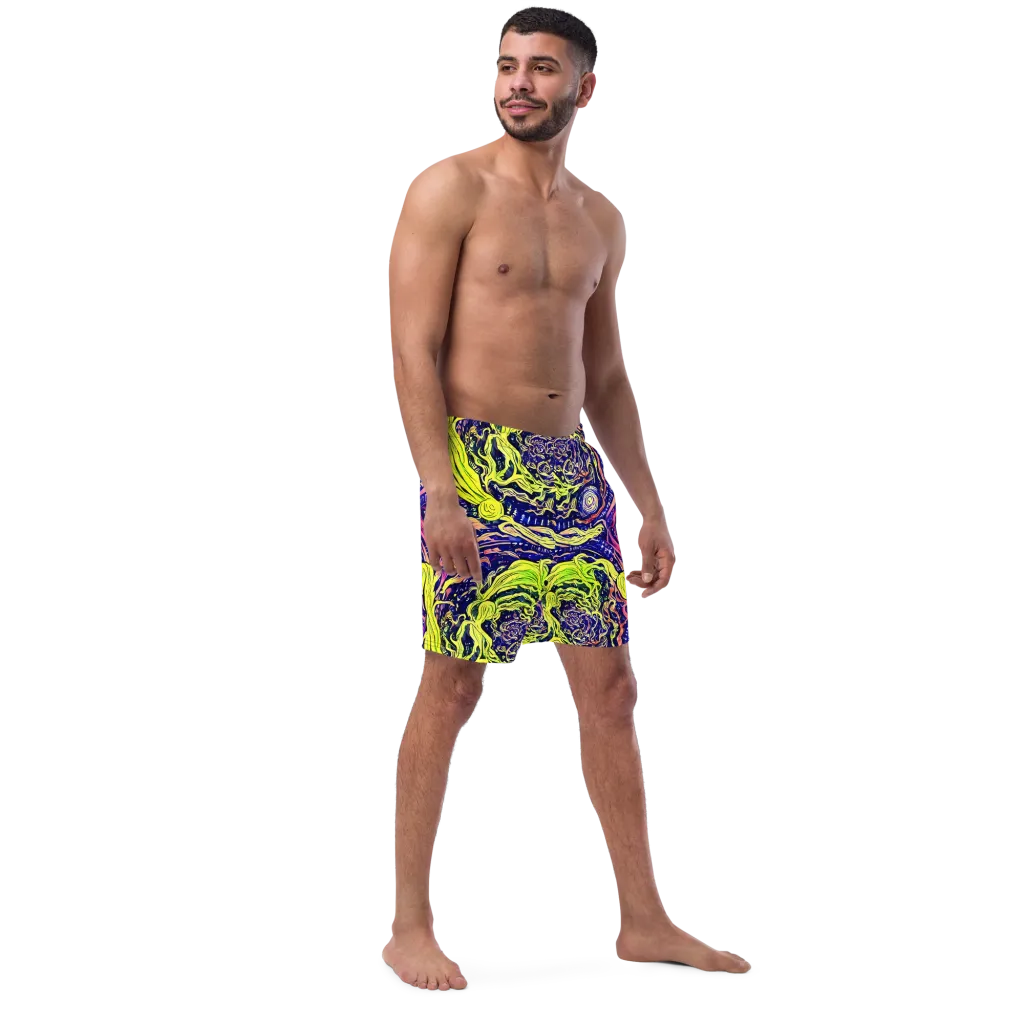 Psychedelic Herbarium on Swim Trunks — Right Front