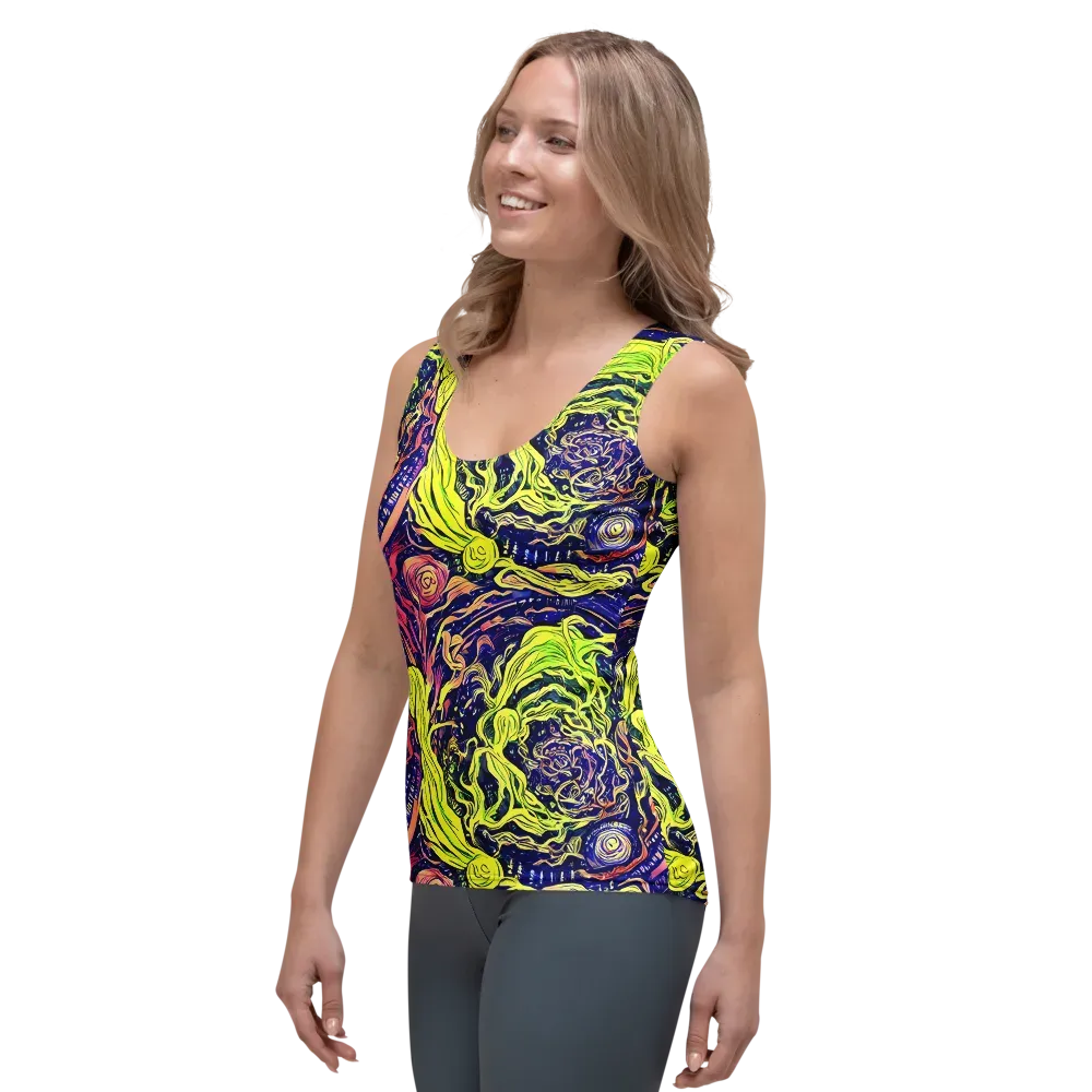 Psychedelic Herbarium on Women's Tank Top — Left Front