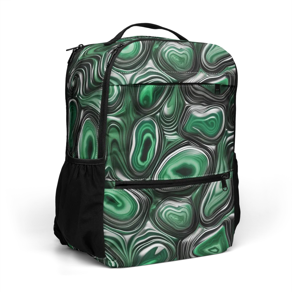 Emerald Agate on Utility Backpack — Right Front