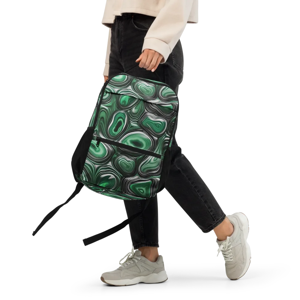 Emerald Agate on Utility Backpack — Front