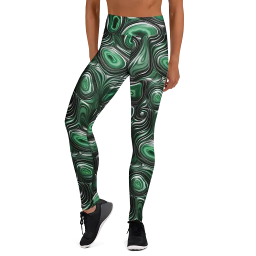 Emerald Agate on a Yoga Leggings