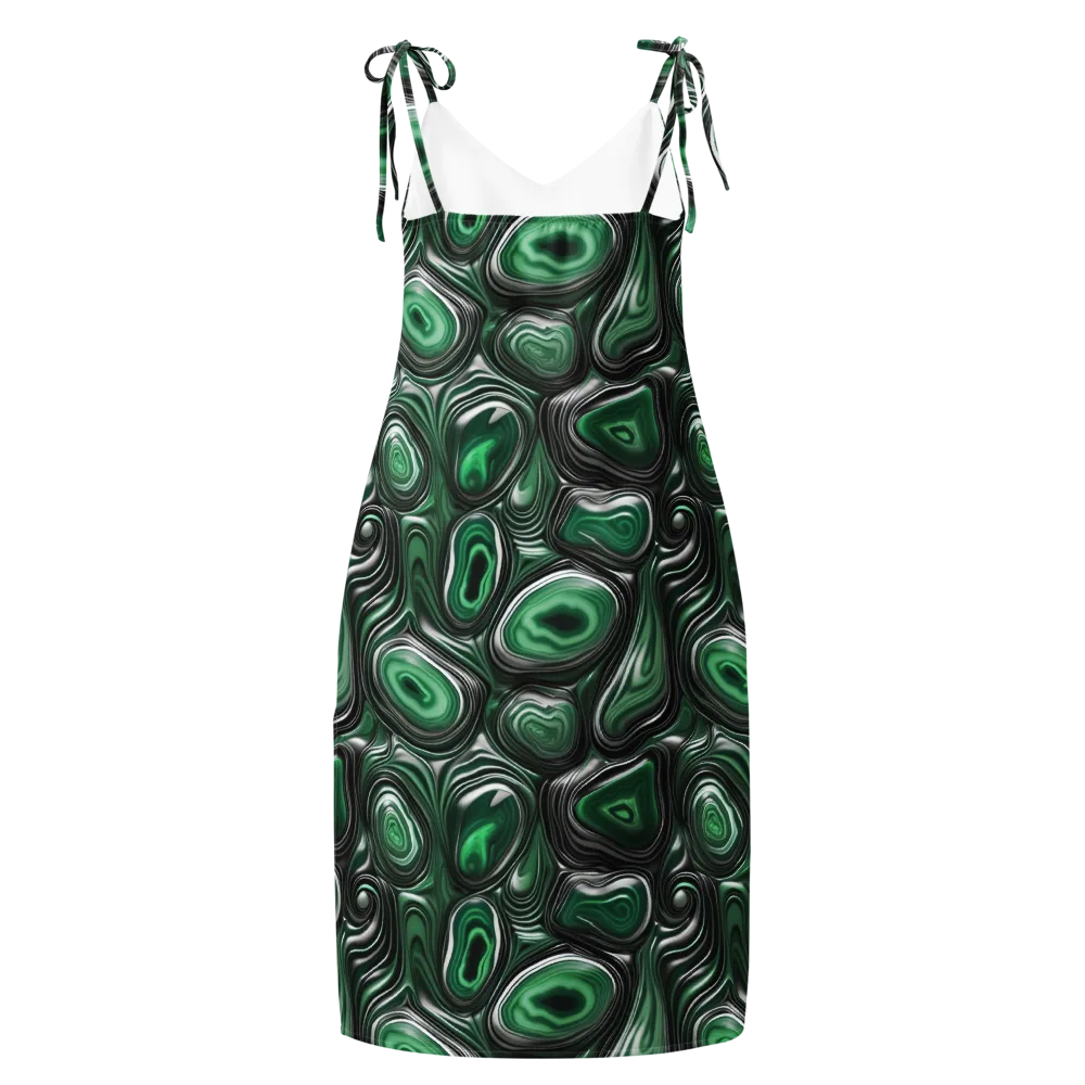 Emerald Agate on Slip Dress — Back