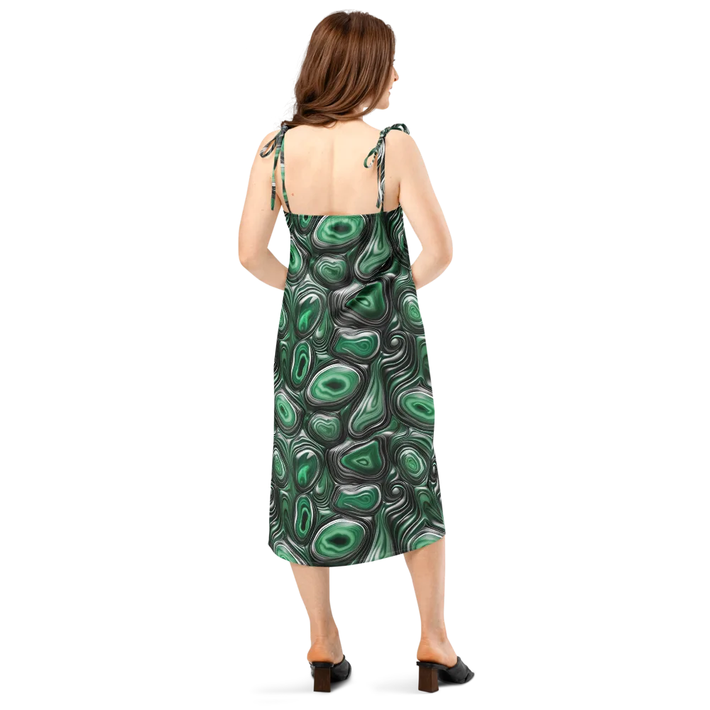 Emerald Agate on Slip Dress — Back