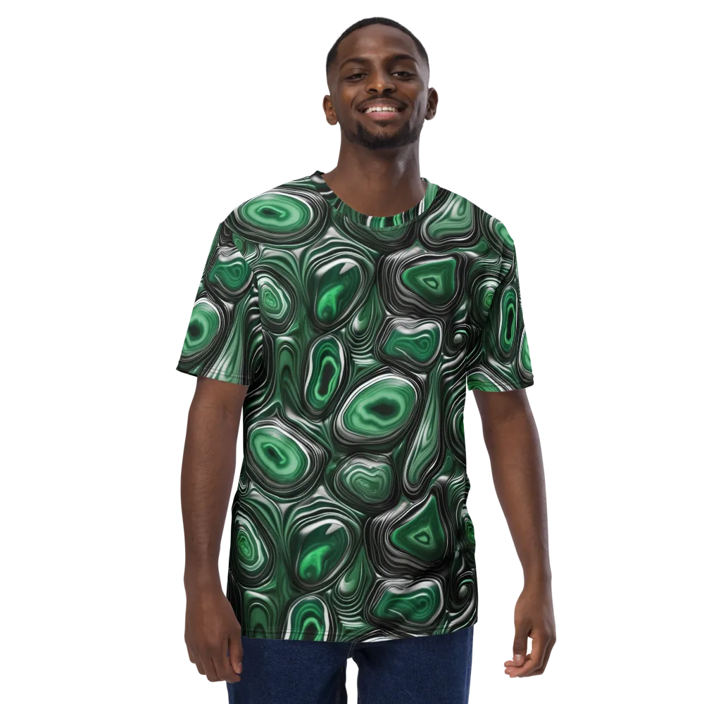 Emerald Agate on Men's Crew Neck T-Shirt — Front