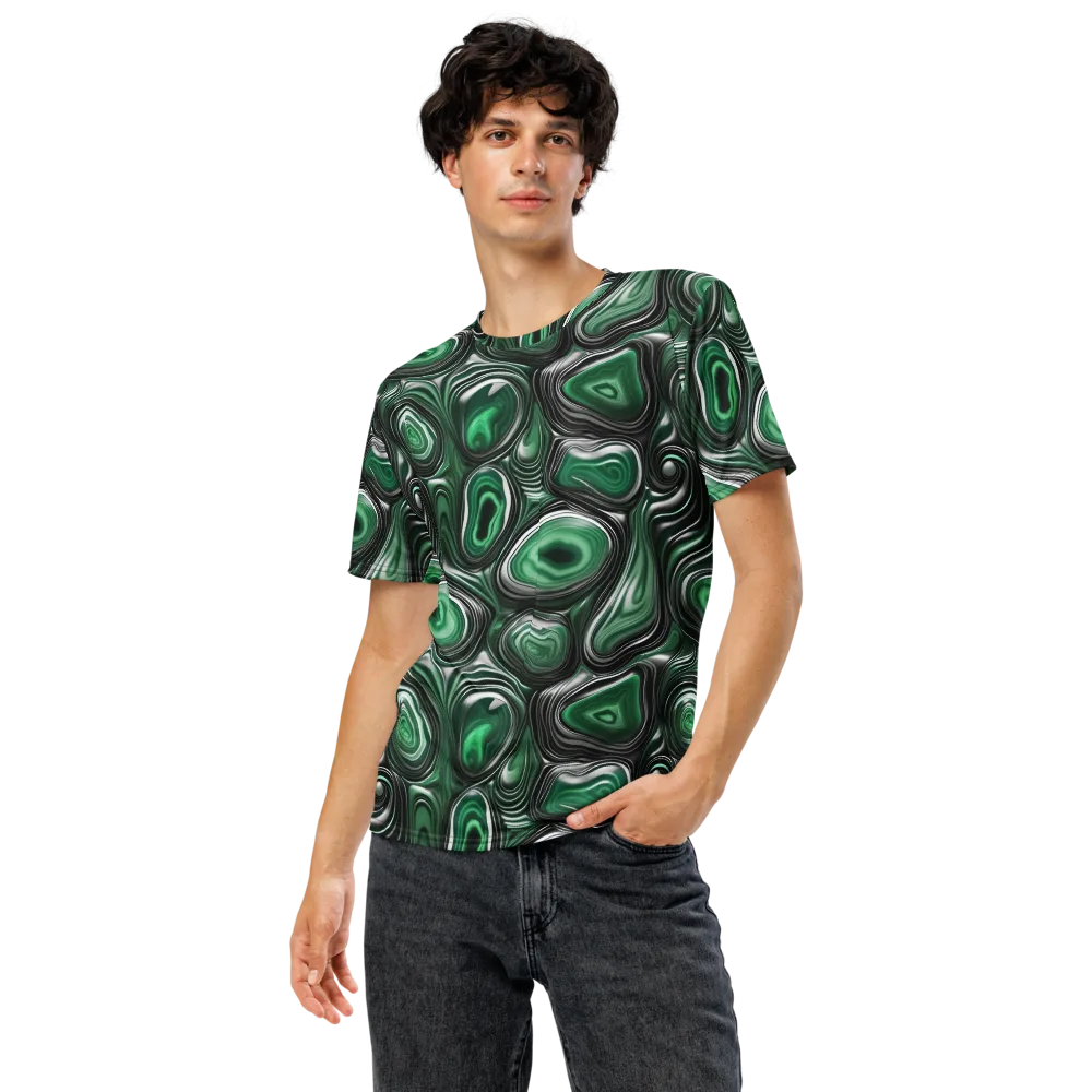Emerald Agate on Men's Crew Neck T-Shirt — Front