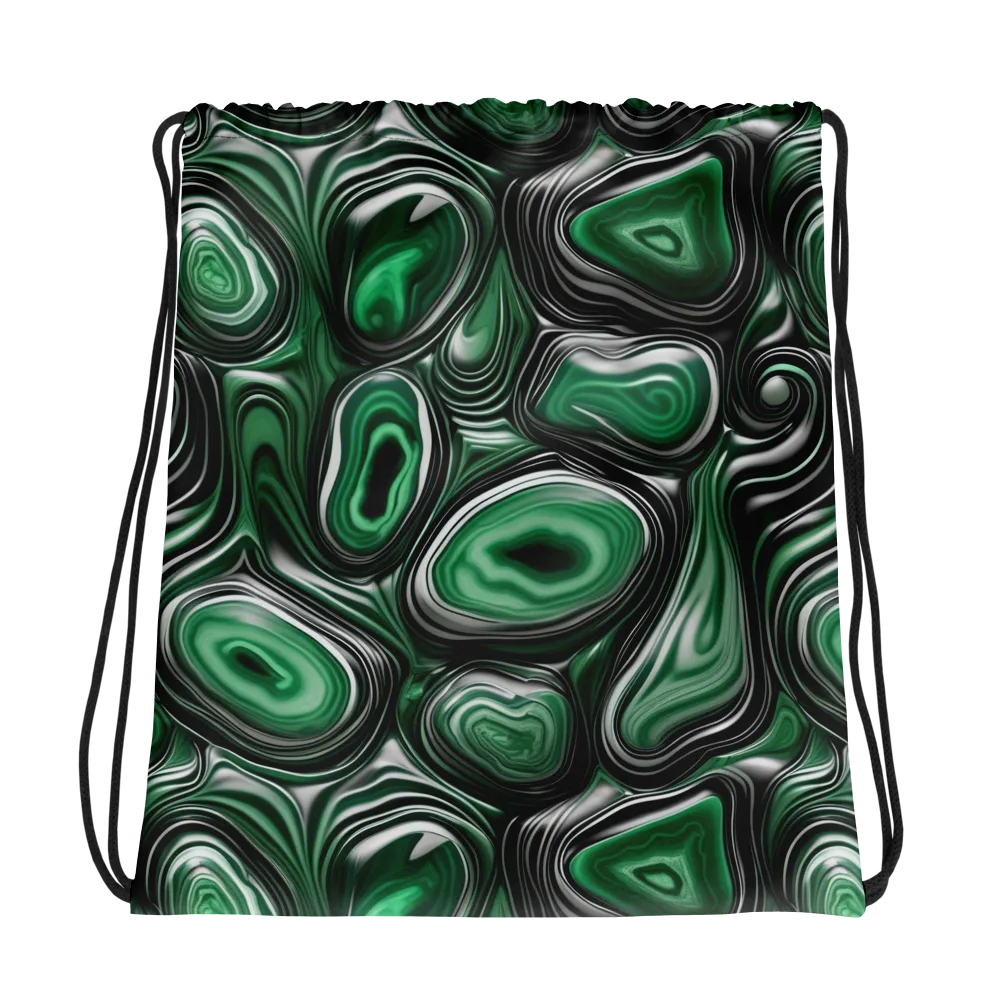Emerald Agate on Drawstring Bag — Photo