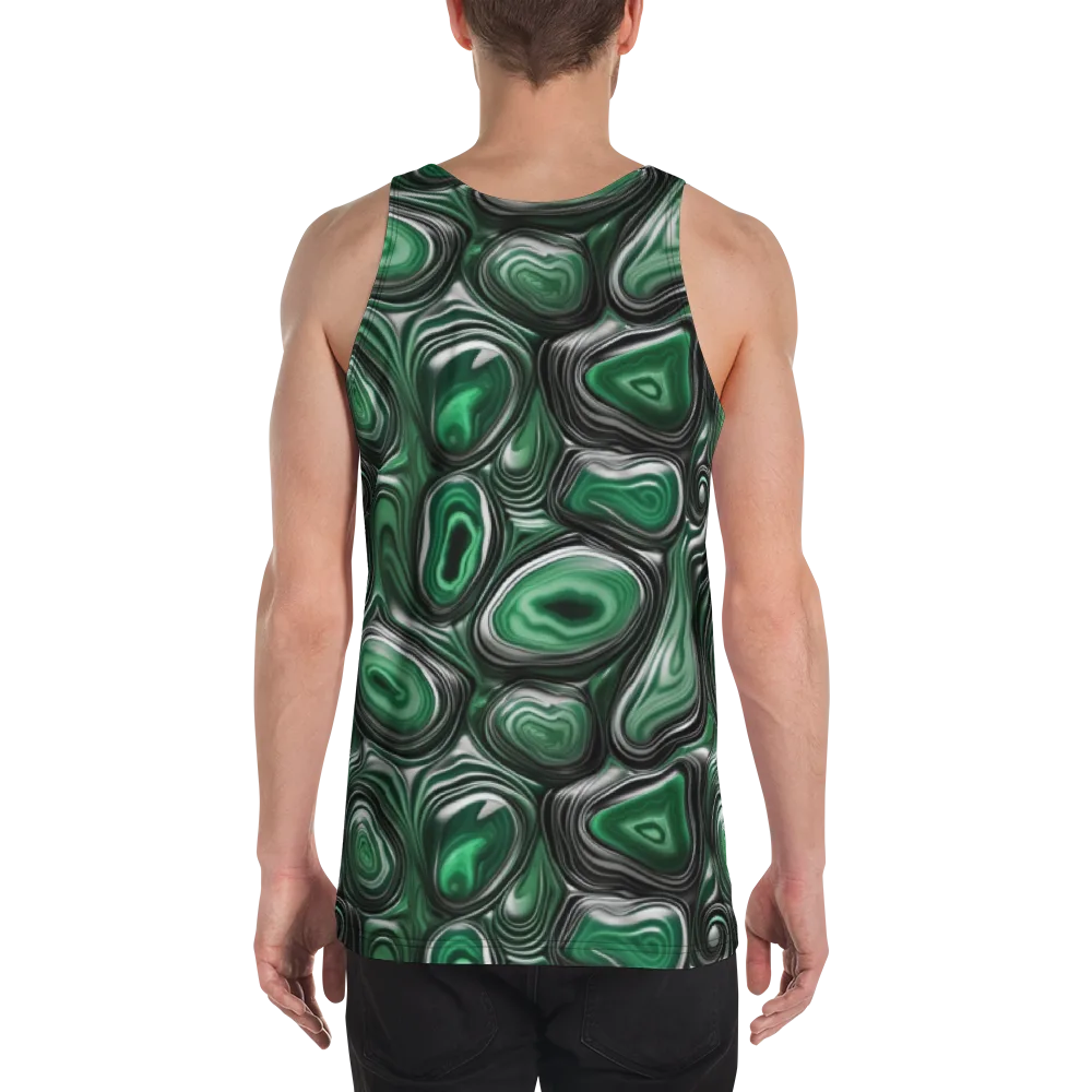 Emerald Agate on Men's Tank Top — Back