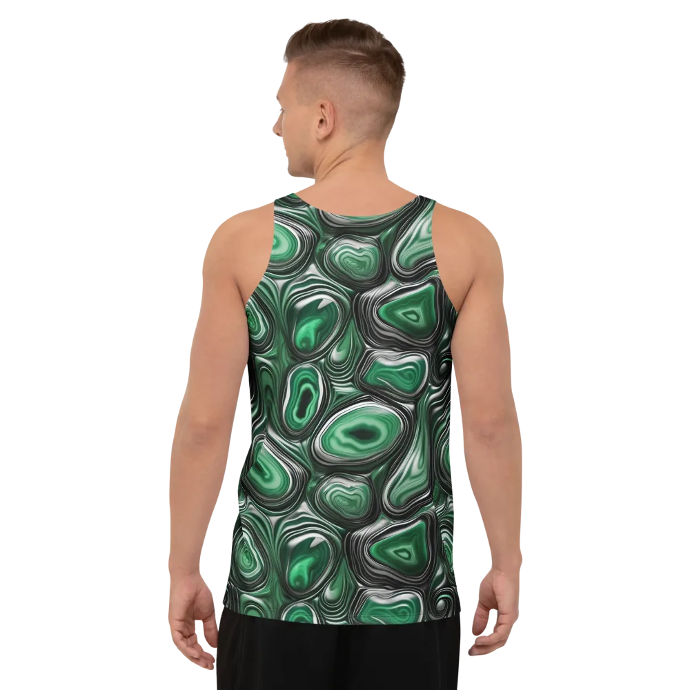 Emerald Agate on Men's Tank Top — Back