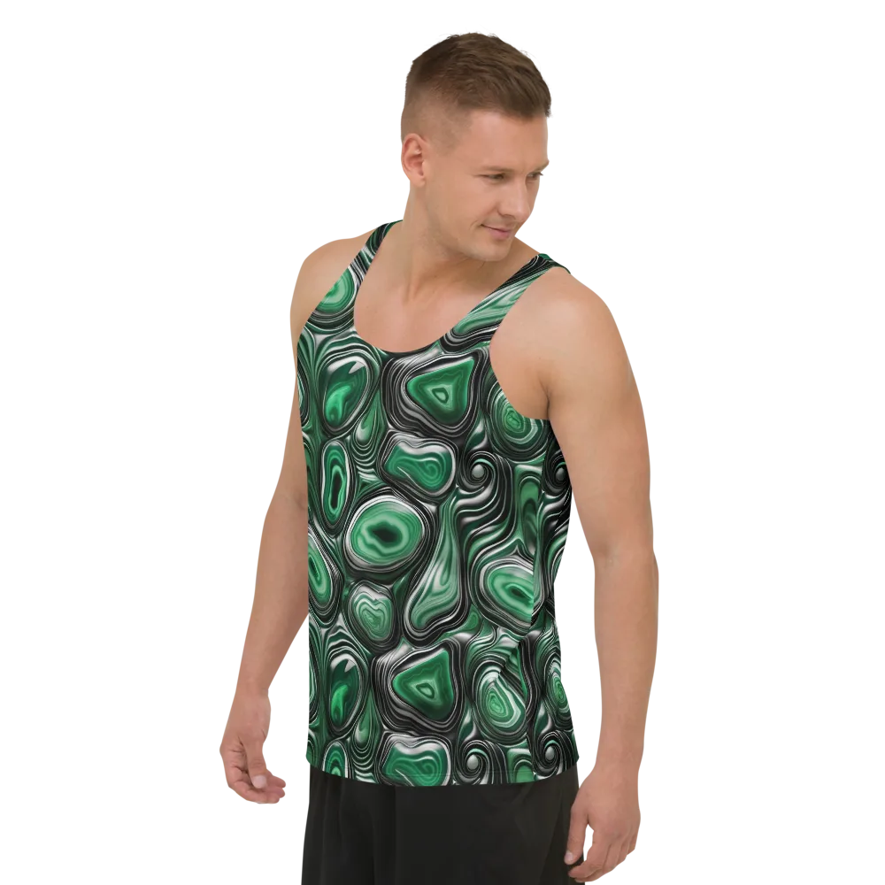Emerald Agate on Men's Tank Top — Left Front