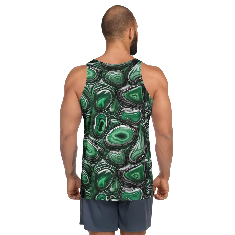 Emerald Agate on Men's Tank Top — Back