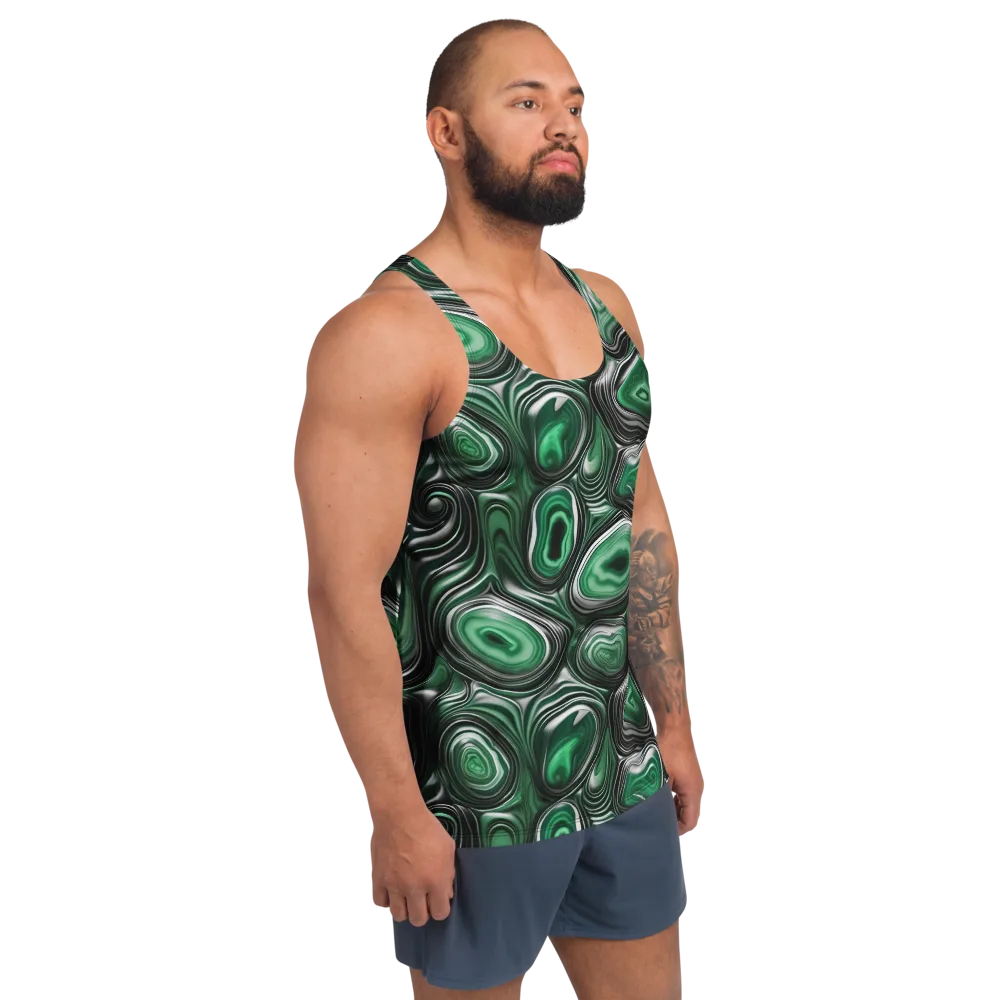 Emerald Agate on Men's Tank Top — Right Front