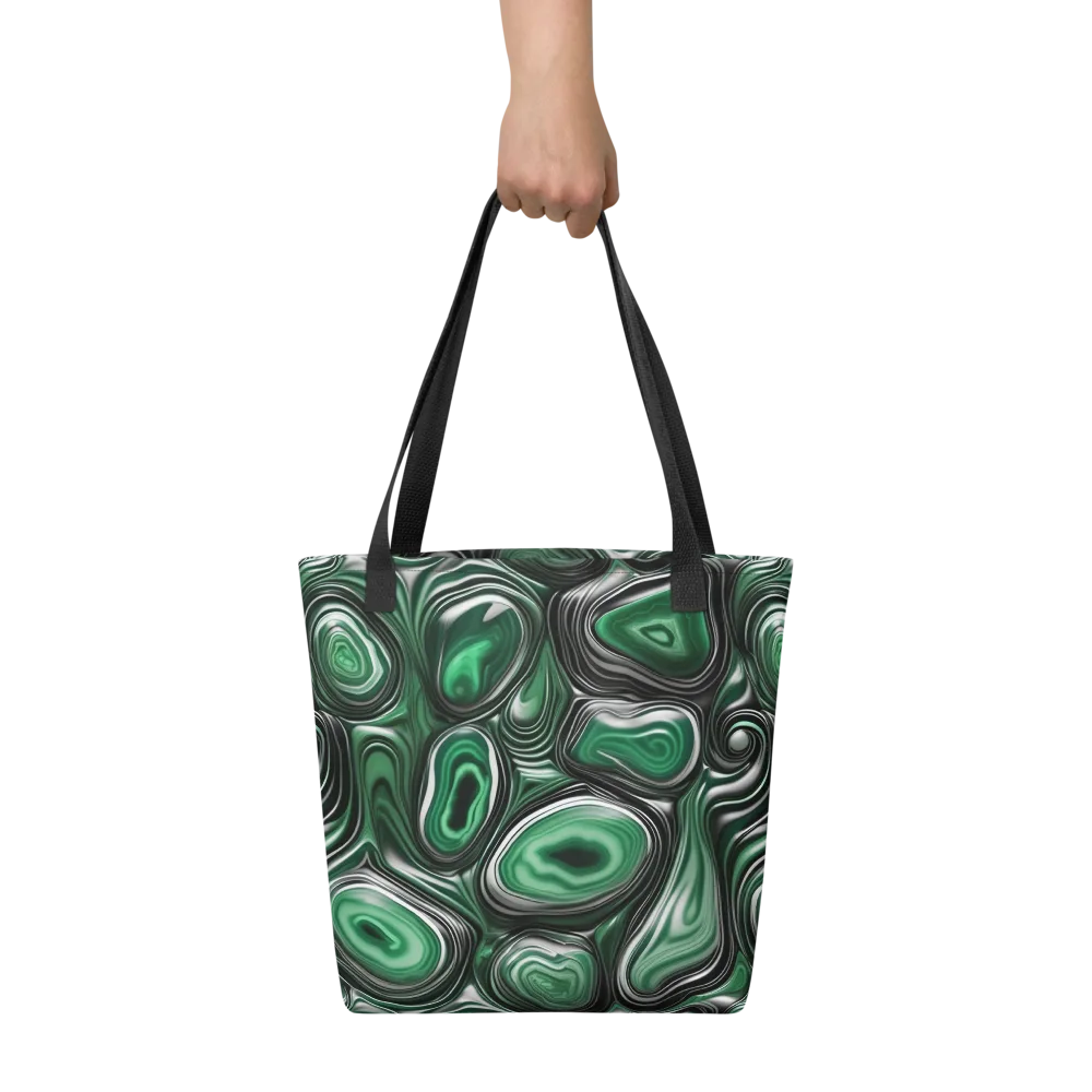 Emerald Agate on Tote Bag — Front