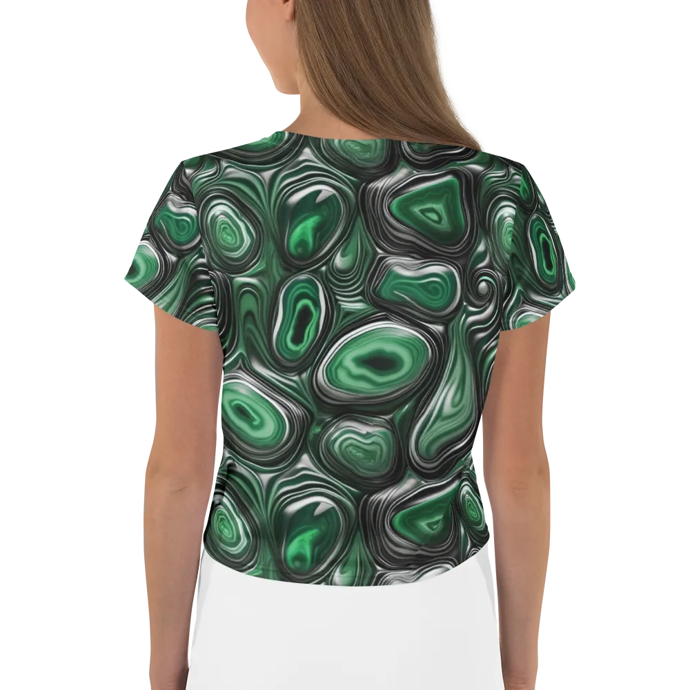 Emerald Agate on Crop Tee — Back