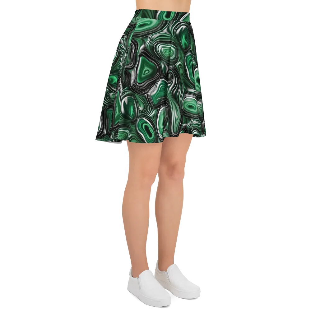 Emerald Agate on Skater Skirt — Right